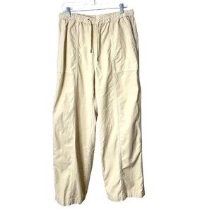 Talentless Womens Paneled Pant Relaxed Pull-On Drawstring Waist Beige Size XL